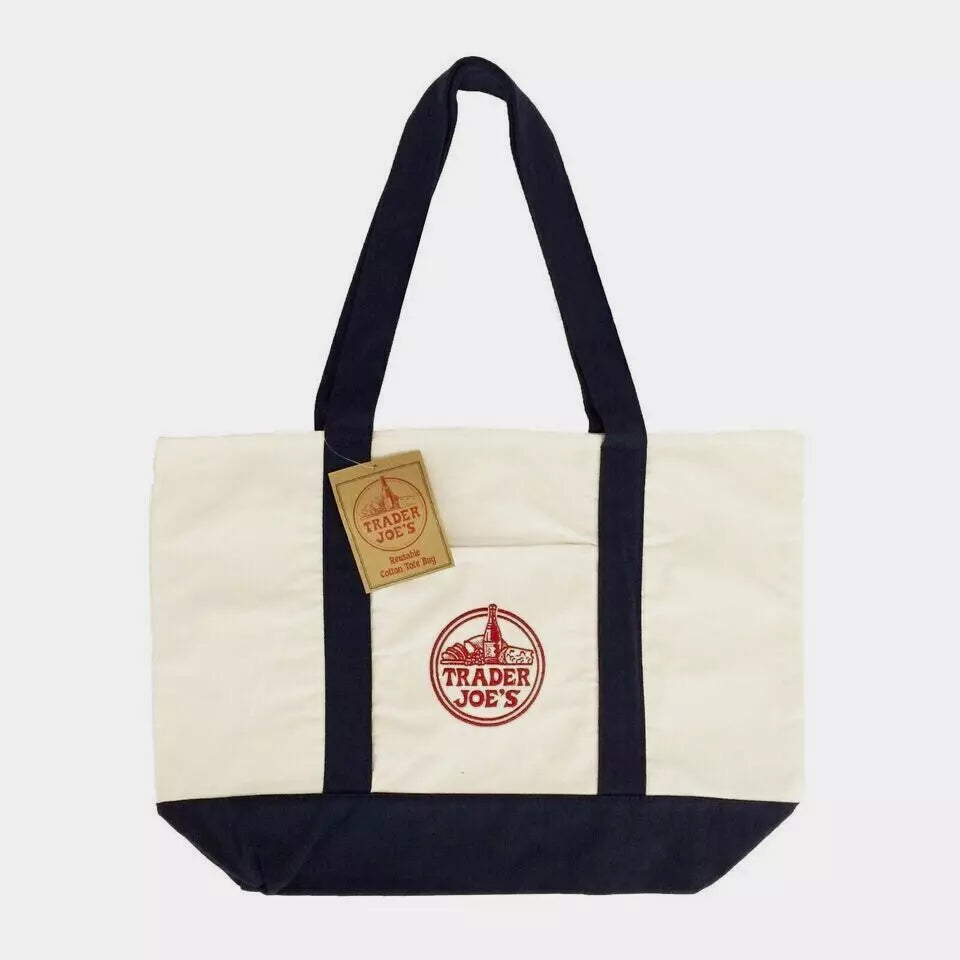 Trader Joe's Canvas Tote Shopping Bag - Big