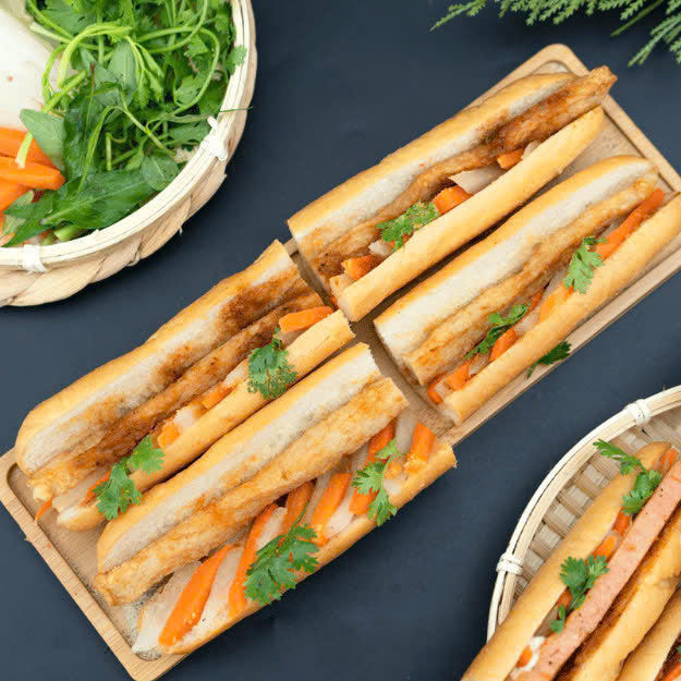 Vietnamese Bread With Fried Fish Paste