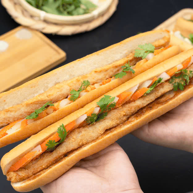 Vietnamese Bread With Fried Fish Paste