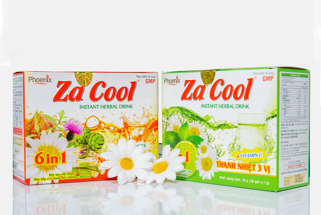 Za Cool Instant Drink Herbal Tea (10 sachet x 7g)