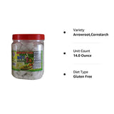 Arrowroot Bot San Day Asian Thickener. Snack Sized Chunks of Crunchy Arrow Root Starch, 14 oz Jar.