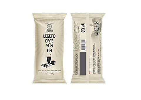 Trung Nguyen Legend — Cafe Sua Da — Premium Instant Vietnamese Coffee — 3 in 1 — Finely Milled Coffee Beans, Non-dairy Creamer, & Sugar — Strong and Bold — NANO+ Technology (9 Single Serve Packets)