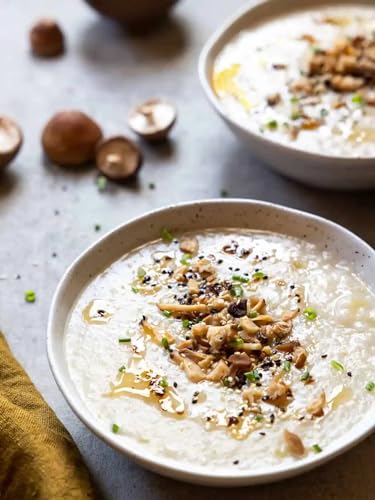 Instant Mushroom Rice Porridge Vegetarian Congee - Cháo Nấm Chay Hương Xưa - Include Six - 1.41 Oz Premium Soup