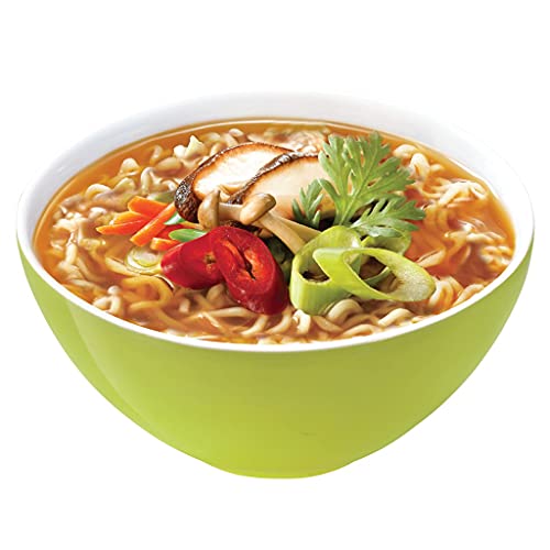 Nongshim Gourmet Spicy Vegan Shin Instant Noodle Soup Mix Cup, 6 Pack, Microwaveable Vegan Meatless Ramen