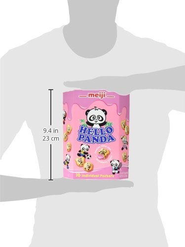 Meiji Hello Panda Family Pack Cookies, Strawberry, 9.1 oz