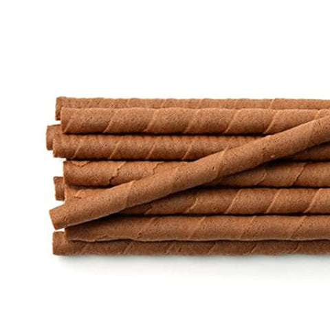 Wasuka Wafer Rolls Chocolate Flavor Premium Snack with 100% Natural ingredient and pure satisfaction healthy and natural wafer rolls - 10.58oz Tin Package Creamy recipe. Since 1994 (Pack of 1)