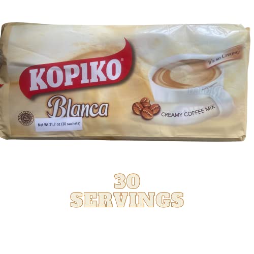 Kopiko Blanca 3 in 1 Creamy Coffee Mix (30 sachets x 30 grams)