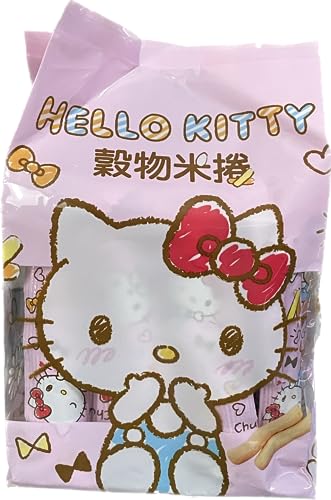 Hello Kitty All natural Energy Gain rice cake roll 5.64 oz (Egg Yolk / Pink,)