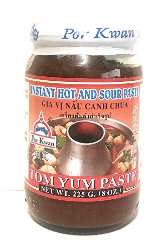 por-kwan tom yum paste (instant hot and soup paste) - 8oz