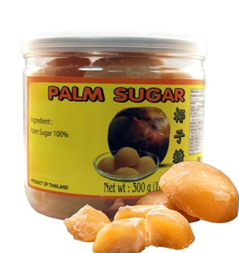 Pure Golden Palm Sugar - Natural Sweetener for Healthy Living | Perfect for Mango Sticky Rice, Gula Melaka Sago Pudding, Rendang, Chè, Tom Kha Gai, Indonesian Bubur Cha Cha, Kuih Dadar, and Pad Thai