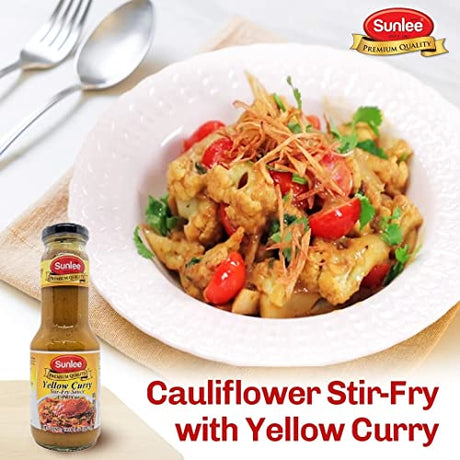 Sunlee Yellow Curry Stir Fry Sauce 10.14 fl oz [Pack of 2 Bottles]