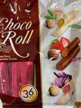 Imei Choco Roll Green Tea, Strawberry, Taro variety pack (36 rolls)