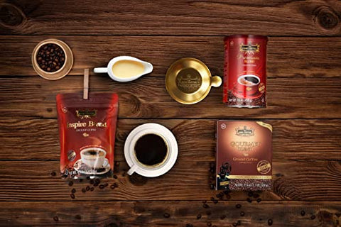 King Coffee Gourmet Blend Premium, Vietnamese Ground Coffee 500g (17.6 oz), Trung Nguyen International Coffee Arabica Robusta Roast, Strong, Bold Aroma & Taste