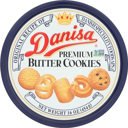 Danisa, Butter Cookies Tin, 16 Ounce