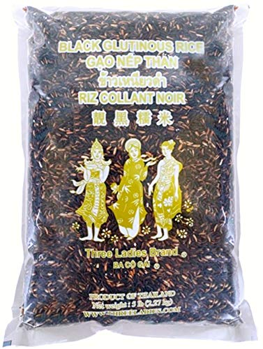 Three Ladies Rice (Black Glutinous Rice, 5 lbs)