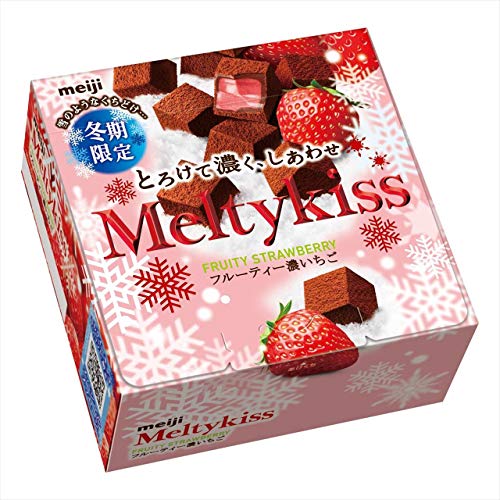 Meiji Chocolate Meltykiss Dark Strawberries 56ｇ Dagashi Japan