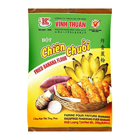 Vinh Thuan Bot Chien Chuoi (Fried Banana Flour) 250g - This flour is use for frying banana, sweet potato, taro, vegetable