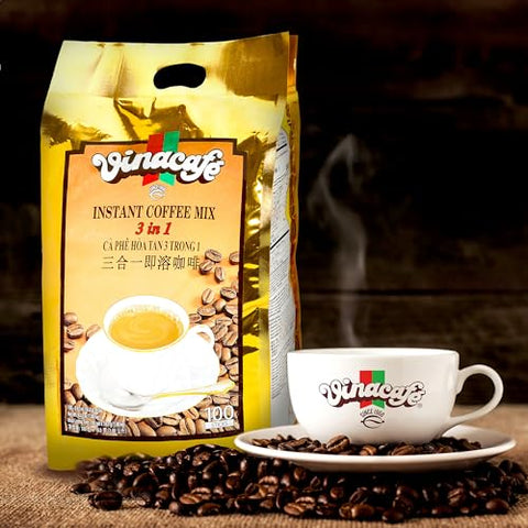 Vinacafe Premium Coffee Mix, 100 Coffee Sticks Single Serves