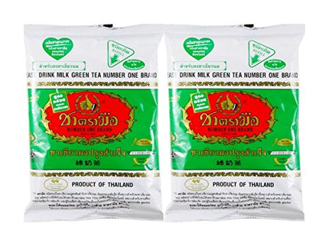 Drink Milk Green Tea (Refill) Number One Brand From Thailand (200g/pk) X 2 Packs