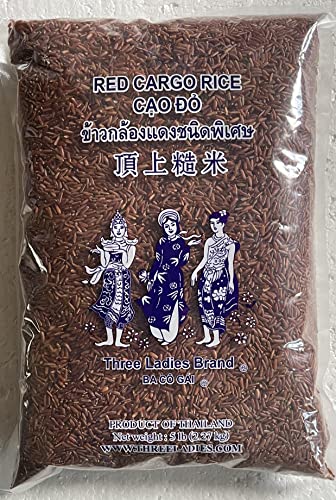 Three ladies Brand Red Cargo Rice 5 Lbs ( 1 Pack)
