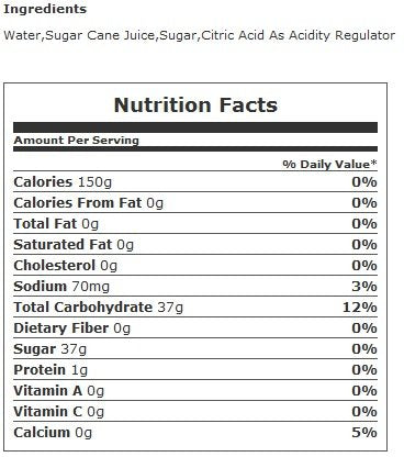 Foco Sugar Cane Juice 12 oz Can