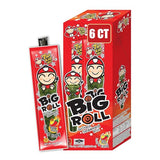 Big Roll Grilled Seaweed Snacks by Tao Kae Noi, Spicy Flavor Grilled Seaweed Rolls, Healthy Nori Sheet Rolls for Kids and Adults, 6 pack, 3g Bags