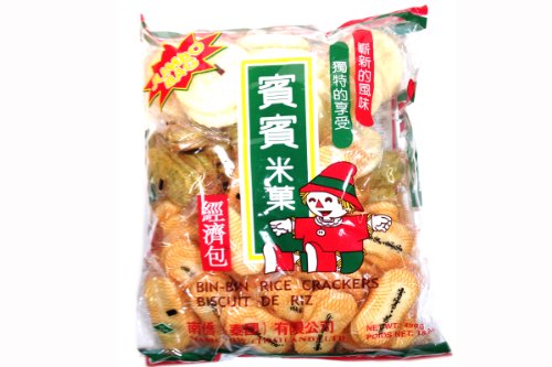 賓賓米果 Bin Bin Crispy Rice crackers (Regular 15.8 oz, 1 Pack)