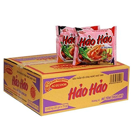 Acecook Hao Hao Vietnam instant noodles spicy shrimp taste 1 case (30 bags) VINA ACECOOK Hao Hao Mi Tom Chua Cay 1 thung (30 goi) [parallel import goods]