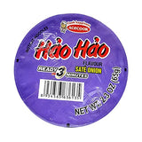 ACECOOK Hao Hao Instant Noodles Cups - Sate Onion Flavor / Mi Ly Sate Hanh 12 Cups X 2.29 OZ (Sate Onion)