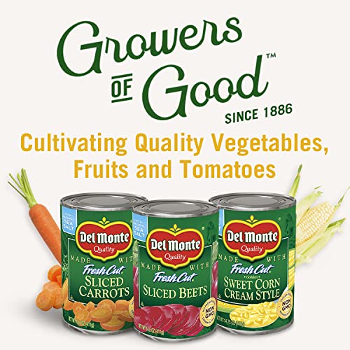 Del Monte Fresh Cut Golden Sweet Whole Kernel Corn Canned Vegetables, 15.25 Oz, Pack of 4