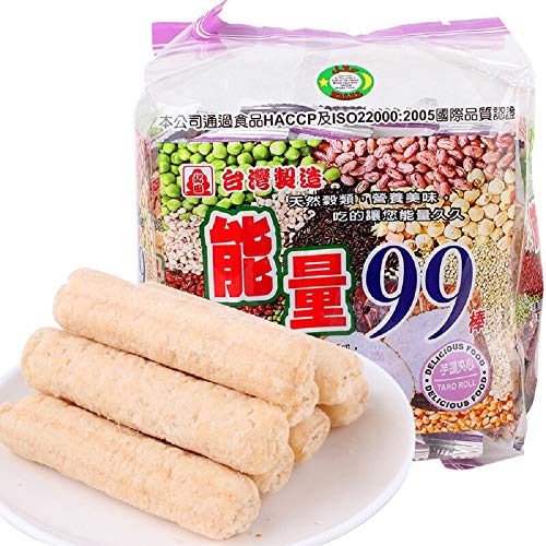 Rice Roll - Taro Flavor -  6.35 oz / 18 rolls - Delicious vegetarian food - Original from Taiwan