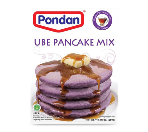 Pondan - Ube Pancake Mix 8.8oz (Maple Syrup Included) (Pack of 1)