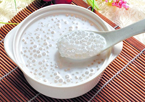 Small Tapioca Boba Pearls (Sago Balls) from Cassava - Create Chewy Perfection in Taiwanese Bubble Boba Milk Tea, Tapioca Pudding, Desserts, and More - Translucent & Flavor-Absorbent - Ideal for Soup or Sauce Thickening - Gluten-Free, Vegan-Friendly & Incr