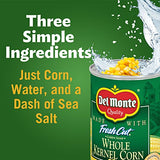 Del Monte Fresh Cut Golden Sweet Whole Kernel Corn Canned Vegetables, 15.25 Oz, Pack of 4