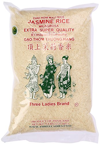 Three Ladies Jasmine Rice Long Grain 5 lbs (011109)