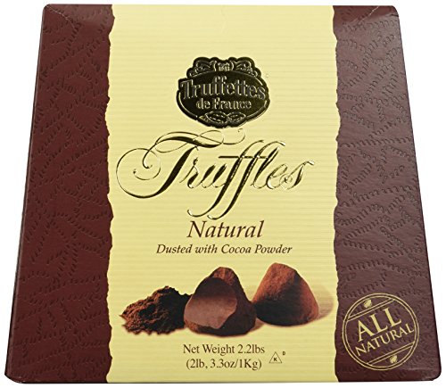 Chocmod Truffettes de France 2.2lbs (1Kg) All Natural Truffles in a Elegant Gift Box (Pack of 1)