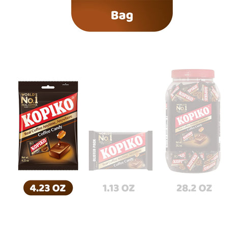 Kopiko Coffee Candy – Your Take-Out Pocket Coffee for Every Occasion - Hard Candy Made from Indonesia’s Coffee Beans — Contains Real Coffee Extract for Better Taste 4.23oz