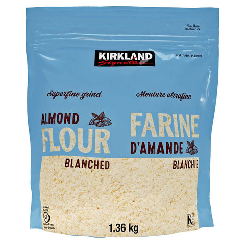 Kirkland Signature Almond Flour Blanched California Superfine, 3 Pound (Pack of 1)