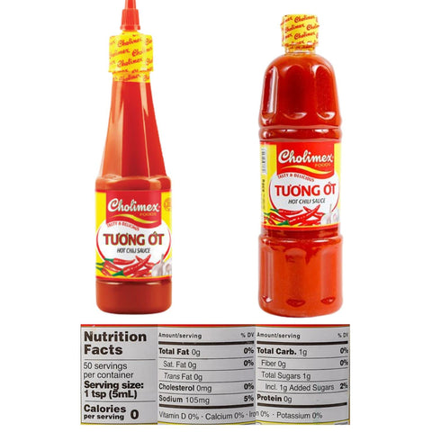 Vietnamese Hot Chilli Sauce 0.8 Oz (250g) and Vietnamese Hot Chilli Sauce 1.8 Lbs (850g) Refill + Traditional Vegetarian Hoisin Sauce 1.4 Lbs (567g) - Seen In Vietnamese Traditional Pho Restaurant - Pack of 3