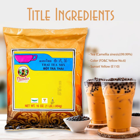 Thai Tea Mix (Pantai) 16 oz (1lb.) Thai Iced Tea Traditional Restaurant Style.