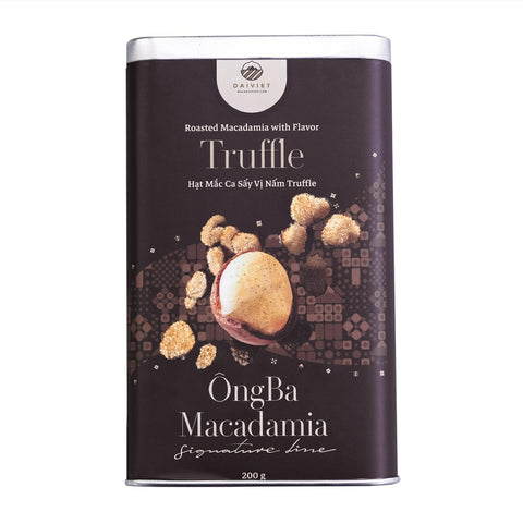 Ong Ba Premium Vietnamese Roasted Macadamia Nuts, Truffle Flavored | 200g | 7 oz |