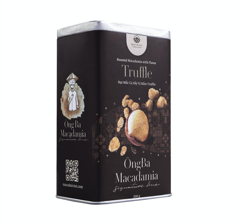 Ong Ba Premium Vietnamese Roasted Macadamia Nuts, Truffle Flavored | 200g | 7 oz |