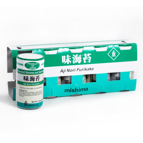 [Mishima] Aji Nori | Furikake Rice Seasoning | Prepared Seaweed and Sesame | Product of Japan (5-pack)