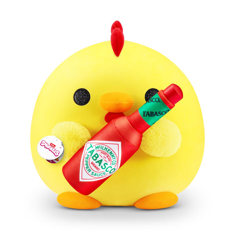 Snackles (Tabasco) Chicken Super Sized 14 inch Plush by ZURU, Ultra Soft Plush, Collectible Plush with Real Licensed Brands, Stuffed Animal