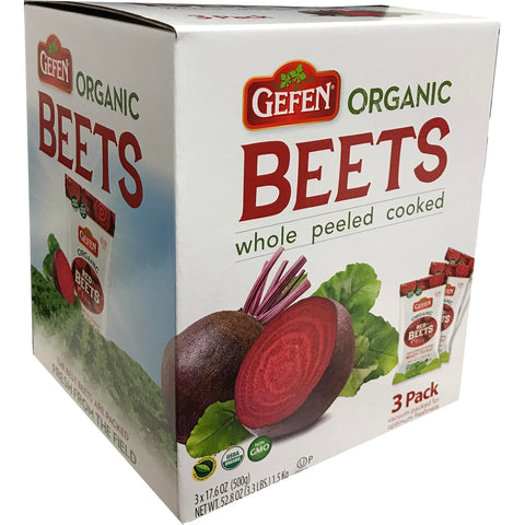 Organic Red Beets, Whole, Peeled & Cooked 17.6 oz Salad Ready
