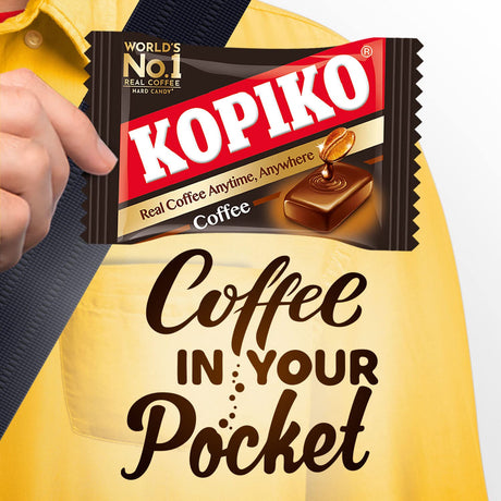 Kopiko Coffee Candy – Your Take-Out Pocket Coffee for Every Occasion - Hard Candy Made from Indonesia’s Coffee Beans — Contains Real Coffee Extract for Better Taste 4.23oz