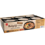 Wang Korean BBQ Bulgogi Flavored Udon Noodle Bowl, Rich and Sweet, 8.08 Ounce, 6 Cups of Noodles