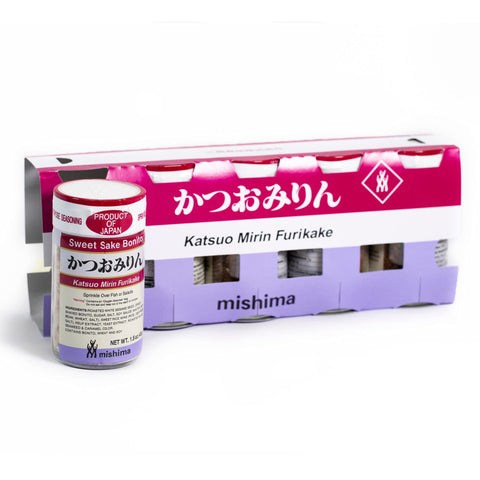 [Mishima] Katsuo Mirin | Furikake Rice Seasoning | Prepared Seaweed and Sesame | Product of Japan (5-pack)