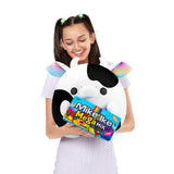 Snackles (Mike and IKE) Cow Super Sized 14 inch Plush by ZURU, Ultra Soft Plush, Collectible Plush with Real Licensed Brands, Stuffed Animal