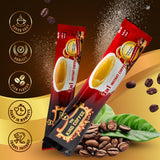 TNI King Coffee 3 in 1 Instant Vietnamese Coffee, 100 Single Serve Packets - Individual Pocket Size Sachet Sticks - Blended with Coffee, Cream Powder and Sugar - Bulk Size Pack